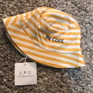 NWT Yellow toddler bucket hat 6-12 mos